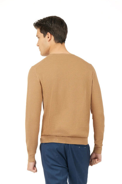 Pullover leggero Sorbino in cotone Cammello
