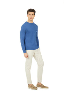 Pullover leggero Sorbino in cotone Indaco
