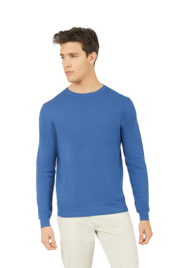 Pullover leggero Sorbino in cotone Indaco