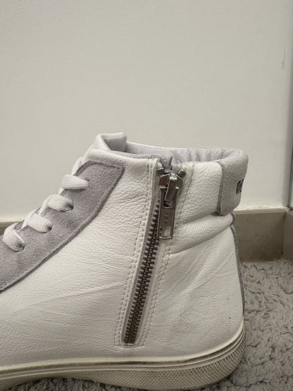 Scarpa Mecap alta Bianco e Grigio