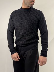 Paricollo in misto lana intrecciato