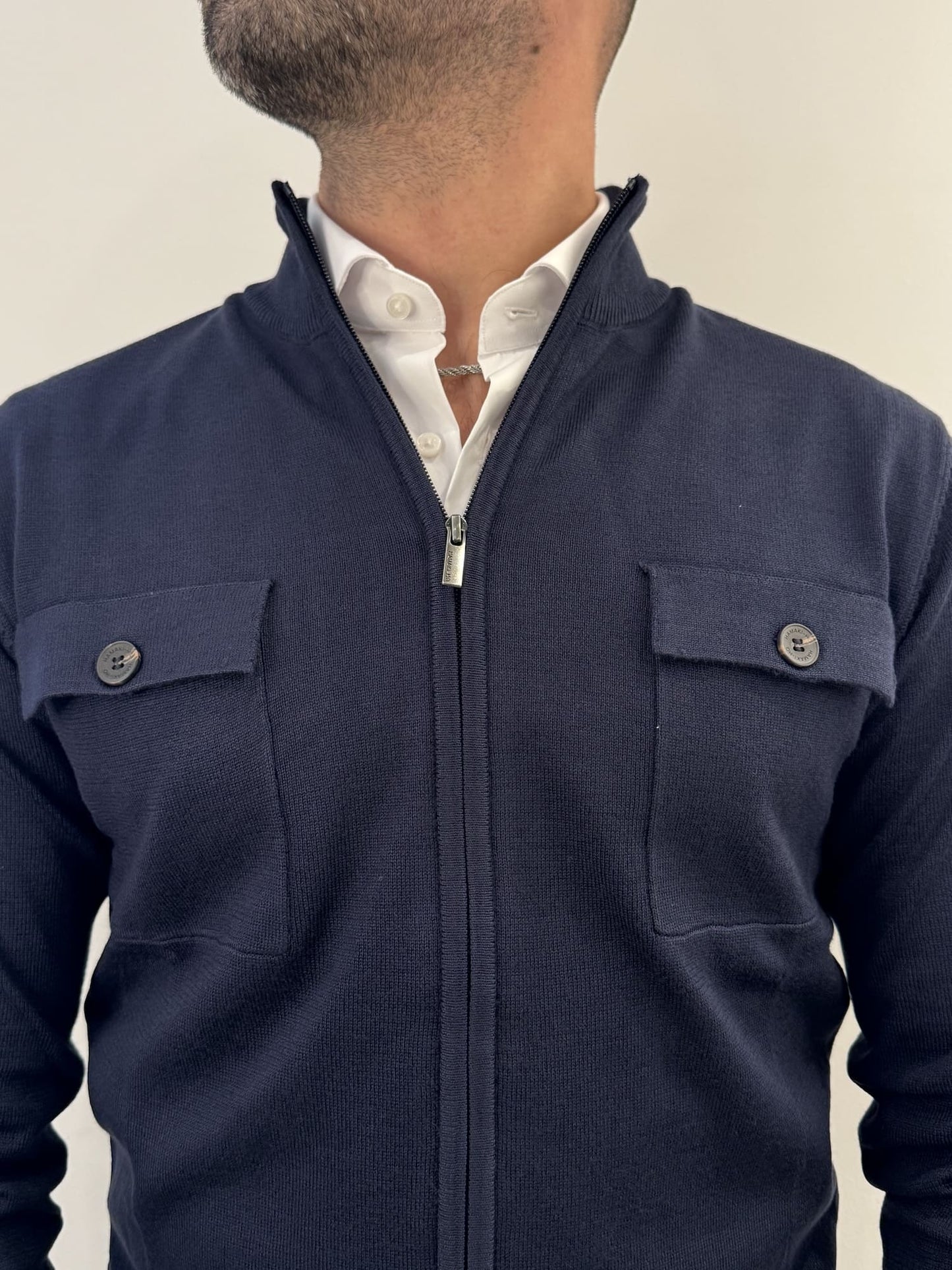 Lupetto in poliviscosa Hamaki-Ho blu