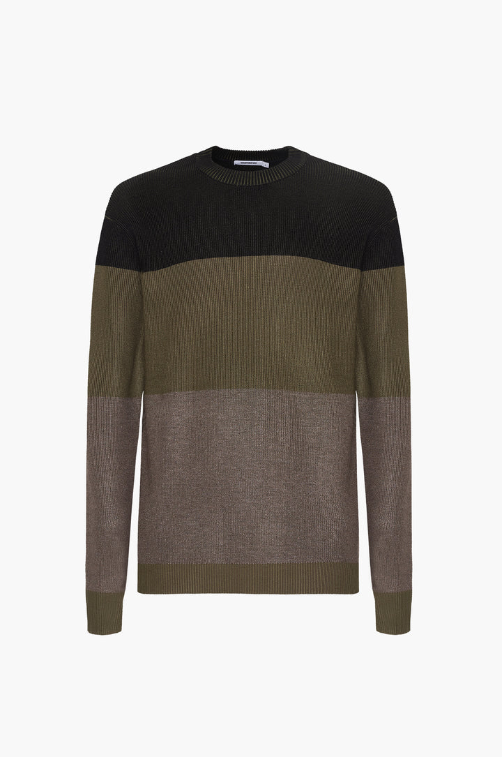 Pullover con struttura Sorbino oliva