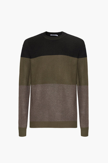 Pullover con struttura Sorbino oliva