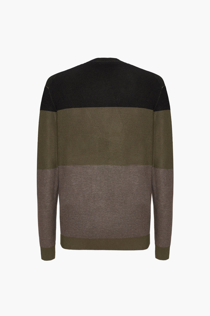 Pullover con struttura Sorbino oliva