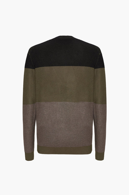 Pullover con struttura Sorbino oliva