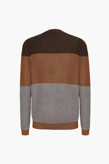 Pullover con struttura Sorbino tobacco
