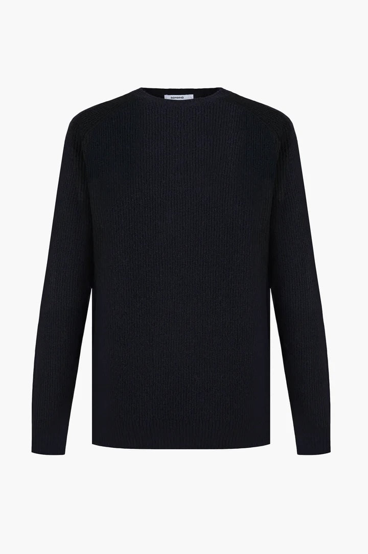 Pullover a costa Inglese Sorbino nero