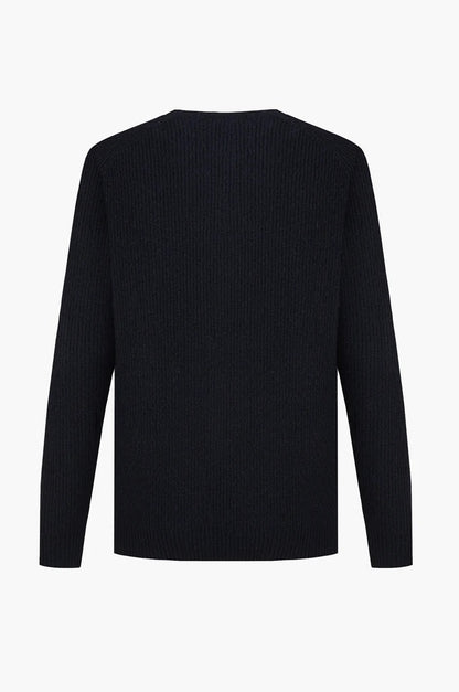 Pullover a costa Inglese Sorbino nero