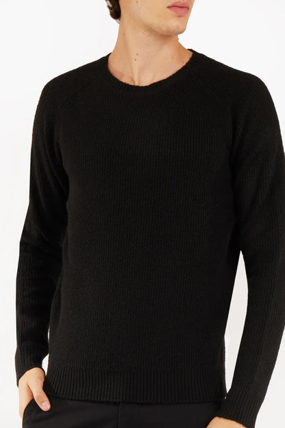 Pullover a costa Inglese Sorbino nero