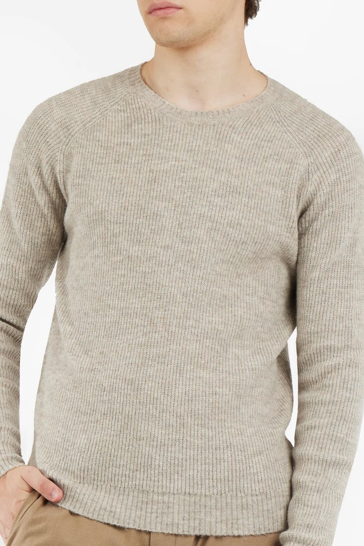 Pullover a costa Inglese Sorbino beige