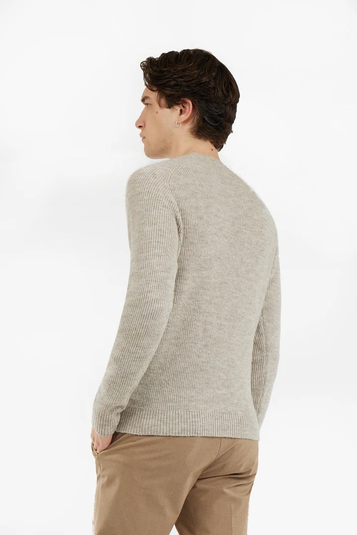 Pullover a costa Inglese Sorbino beige