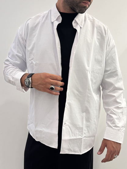 Camicia basic uomo manica lunga