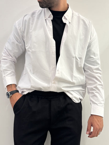 Camicia basic uomo manica lunga