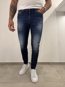 Jeans slim uomo scuro