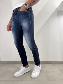 Jeans slim uomo scuro