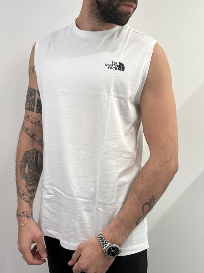Canotta The North Face con logo bianco