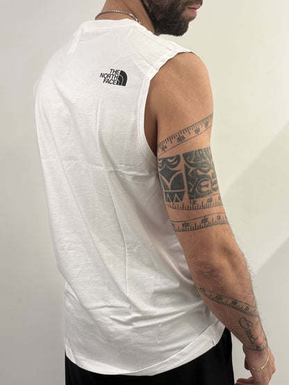 Canotta The North Face con logo bianco