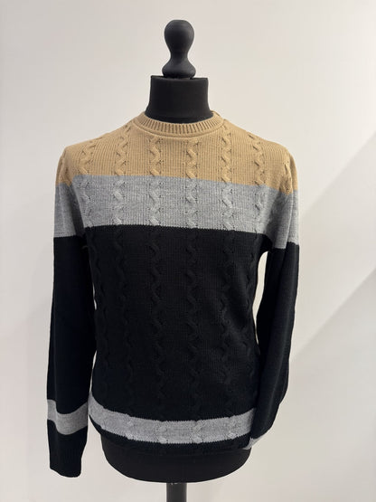 Pullover paricollo strutturato