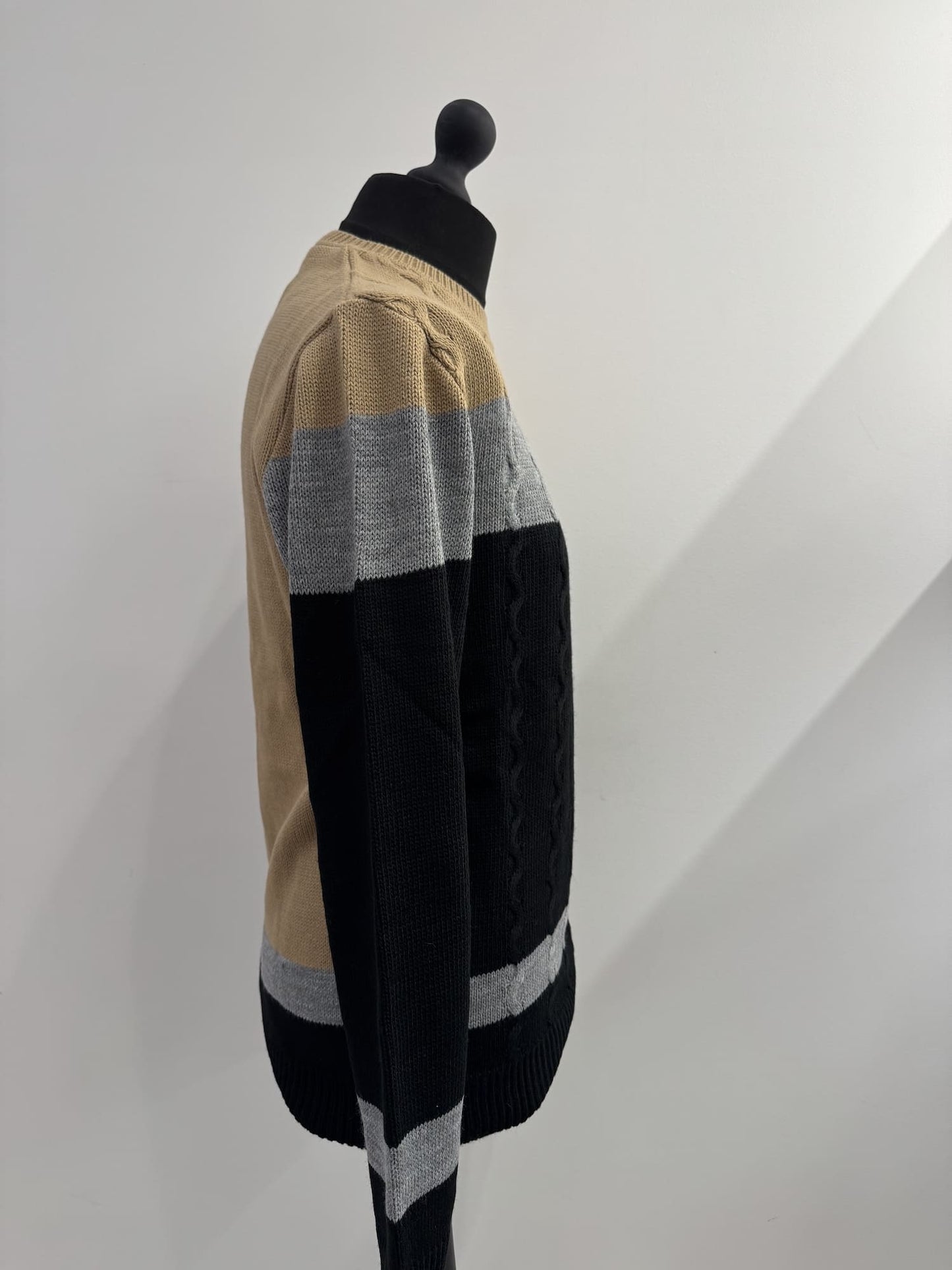 Pullover paricollo strutturato