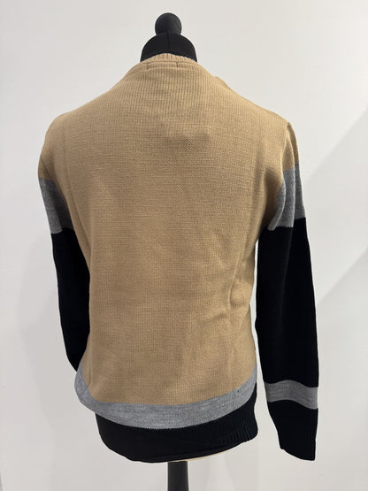 Pullover paricollo strutturato