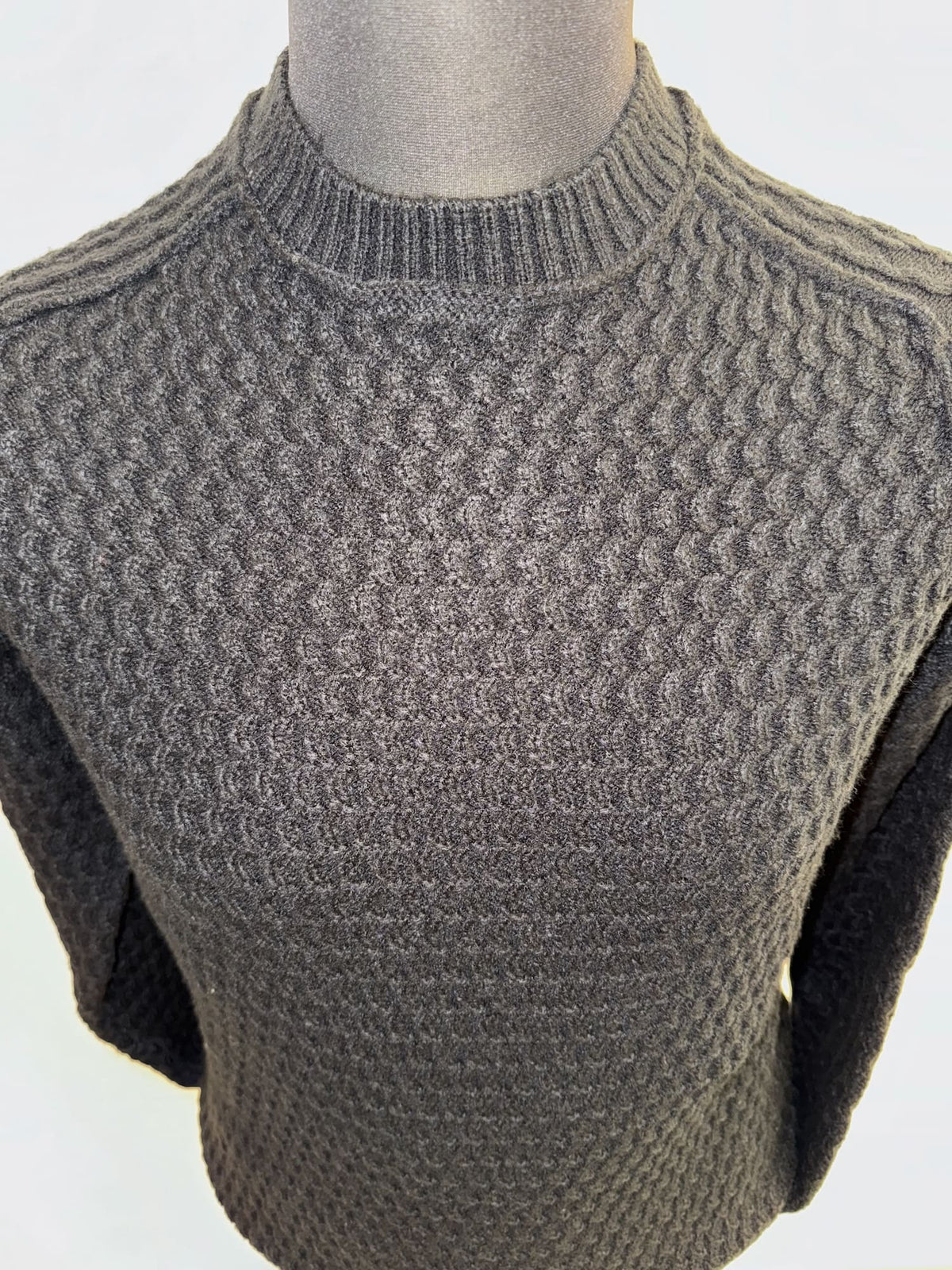 Pullover paricollo strutturato