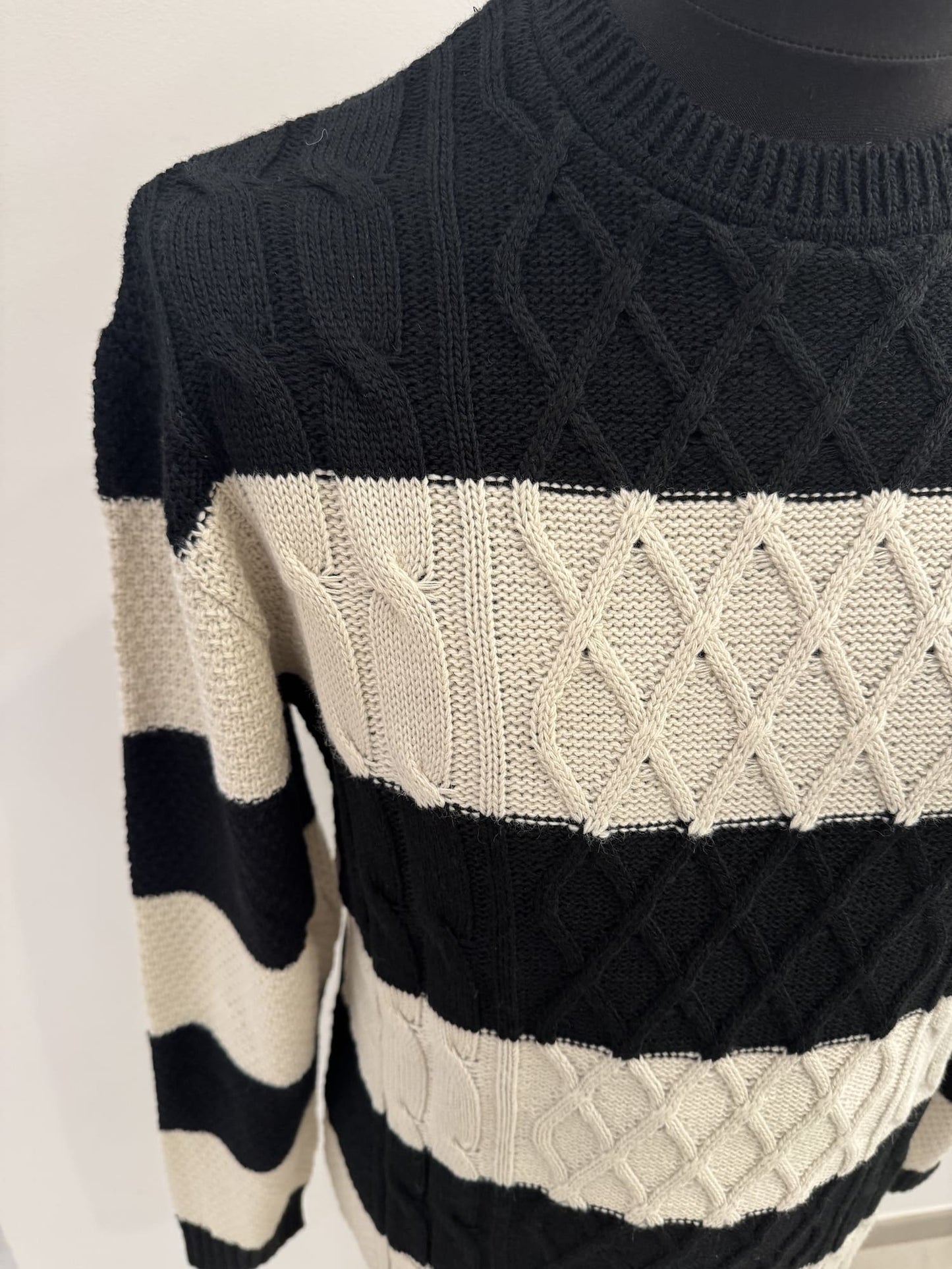 Pullover paricollo strutturato Over/D