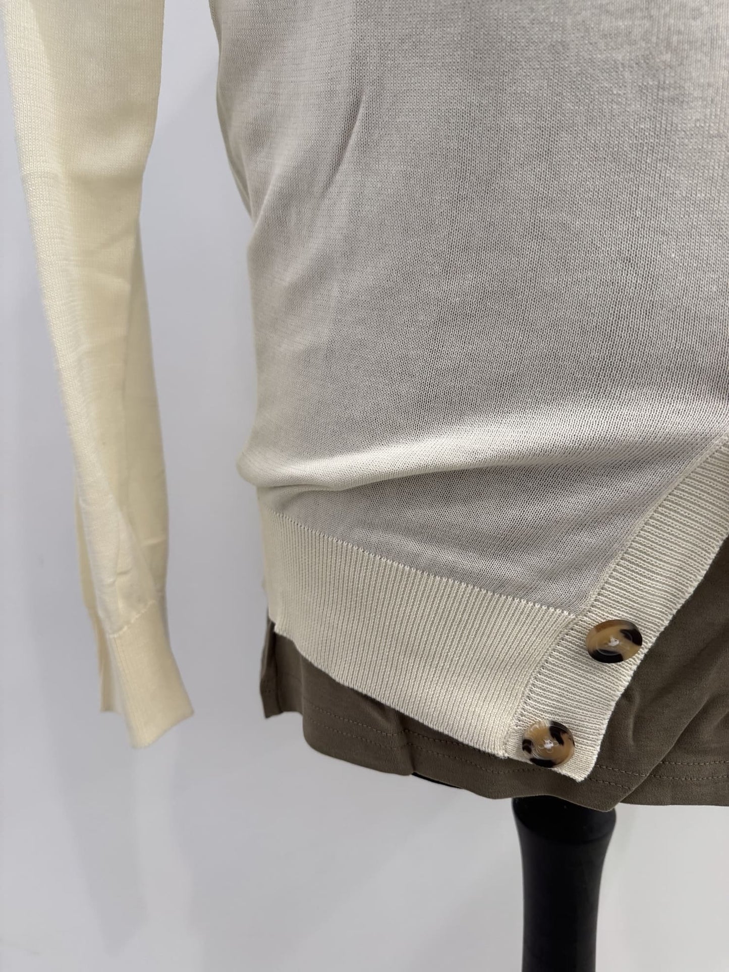 Cardigan scollo V ragan