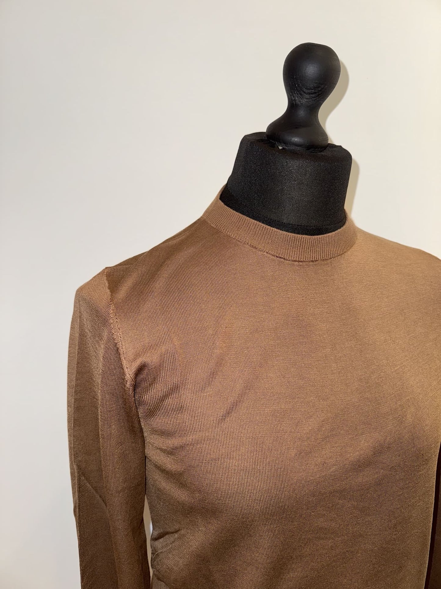 Maglioncino paricollo misto seta