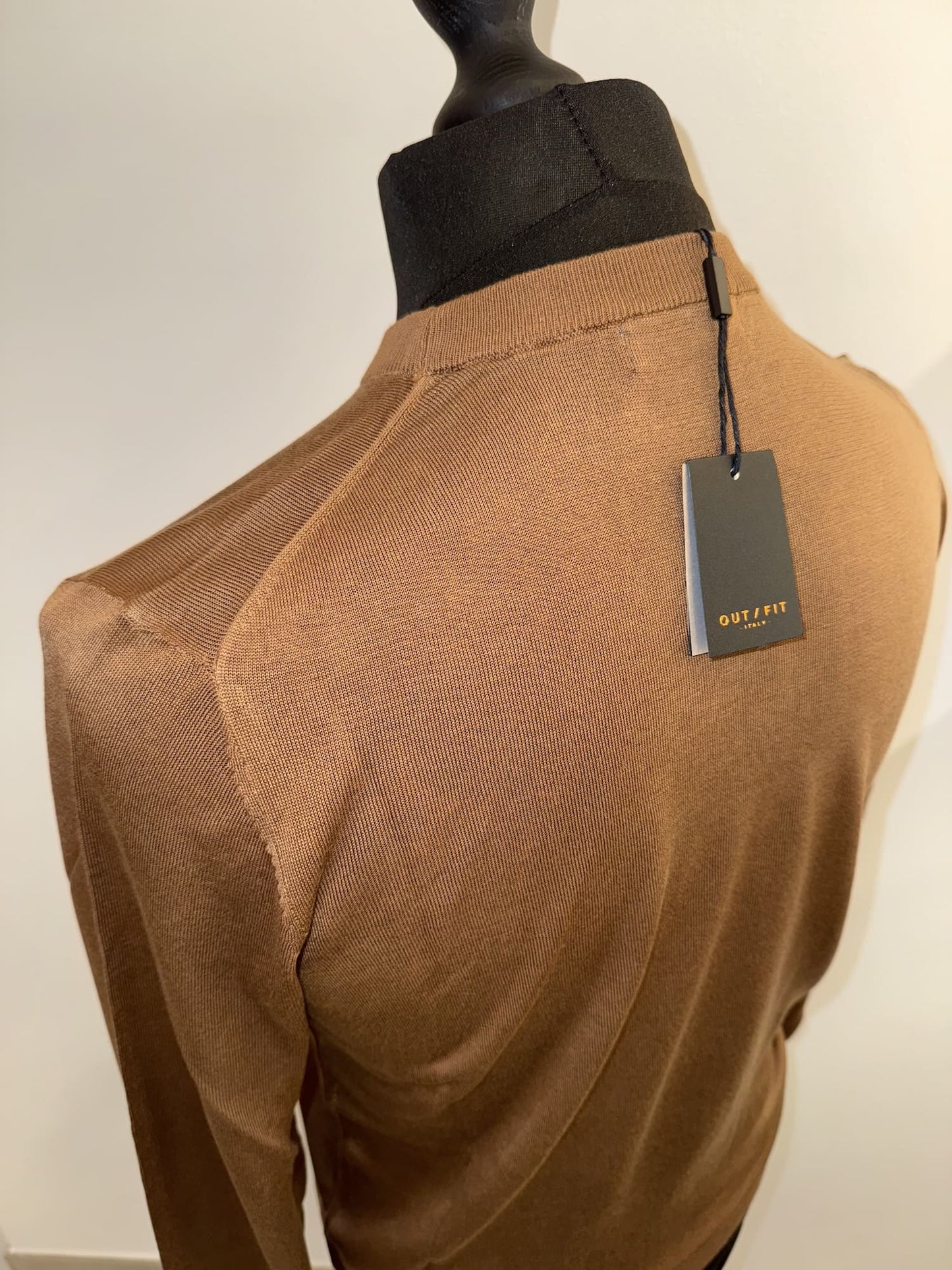 Maglioncino paricollo misto seta