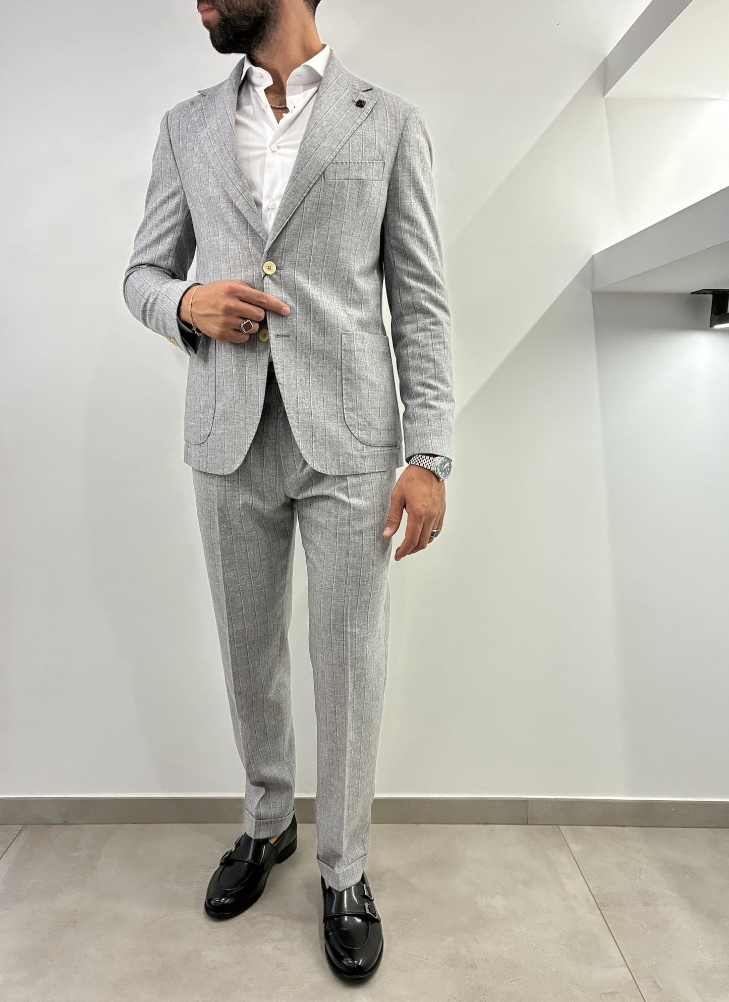 Abito Out/Fit Gessato