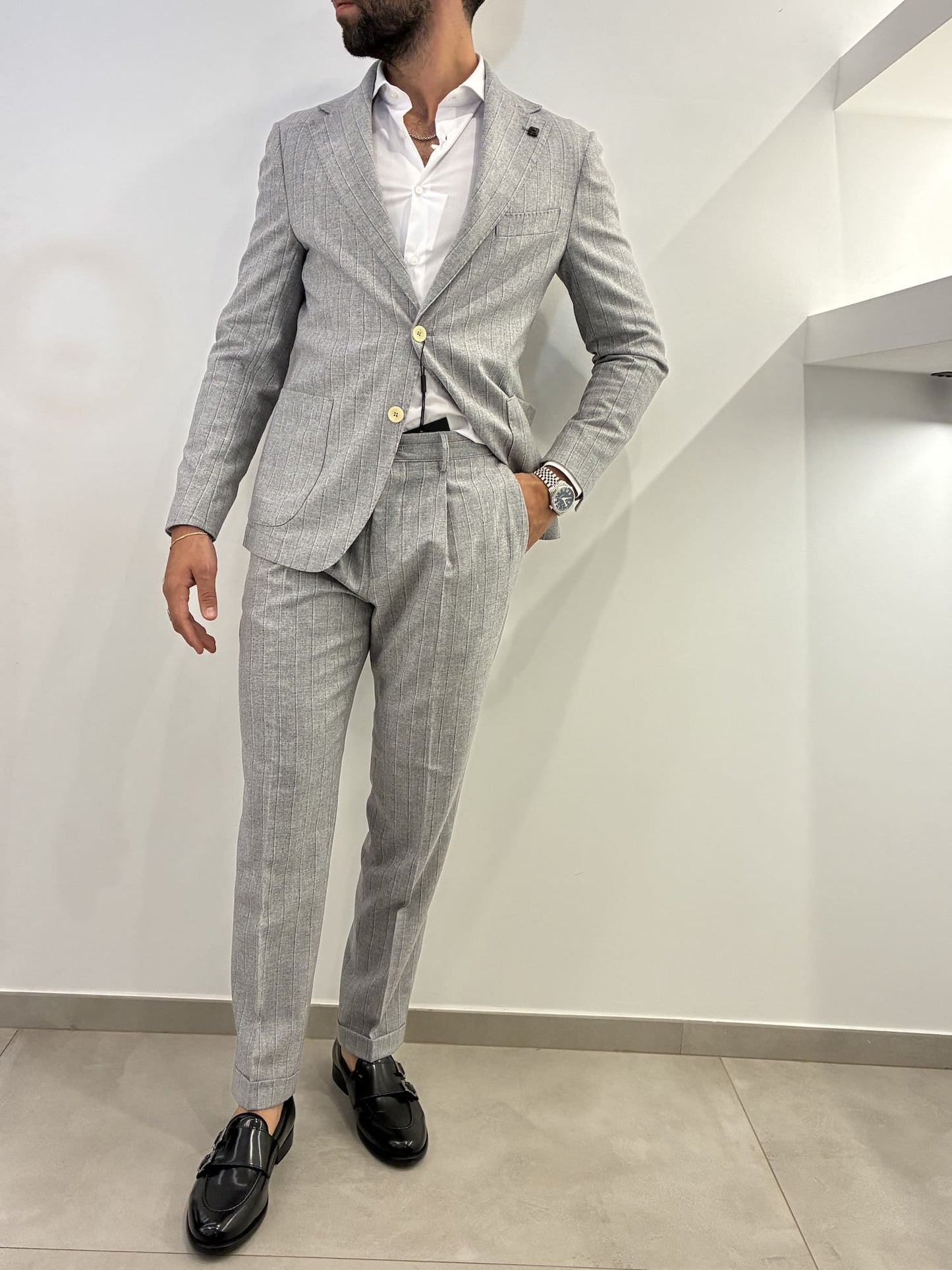 Abito Out/Fit Gessato