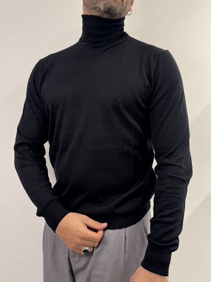 Dolcevita Out/Fit in misto seta black