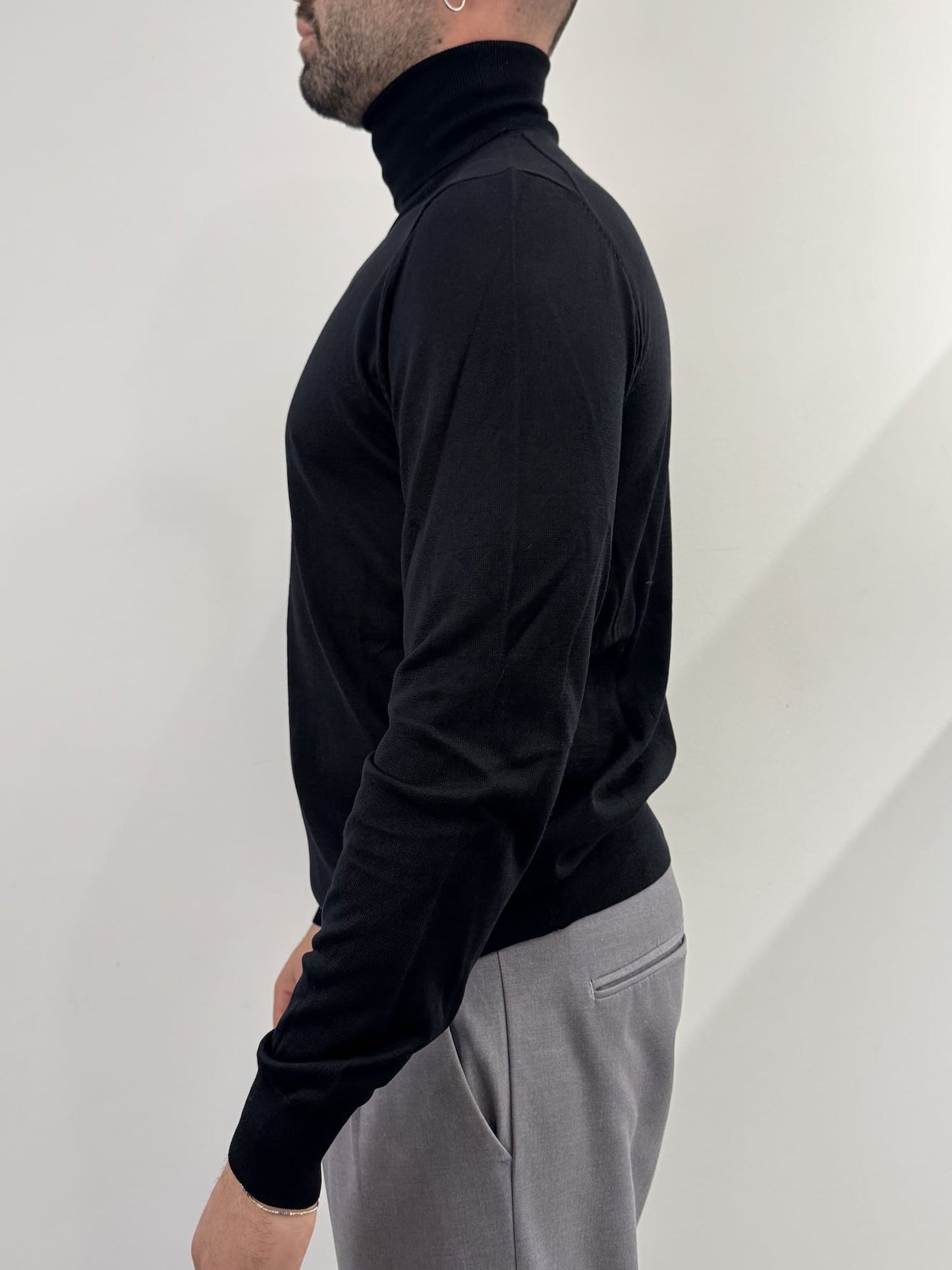 Dolcevita Out/Fit in misto seta black