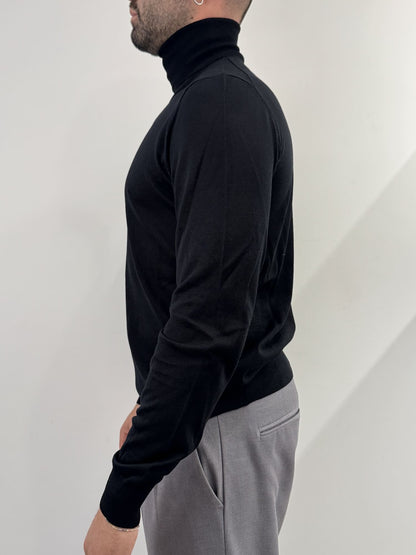 Dolcevita Out/Fit in misto seta black