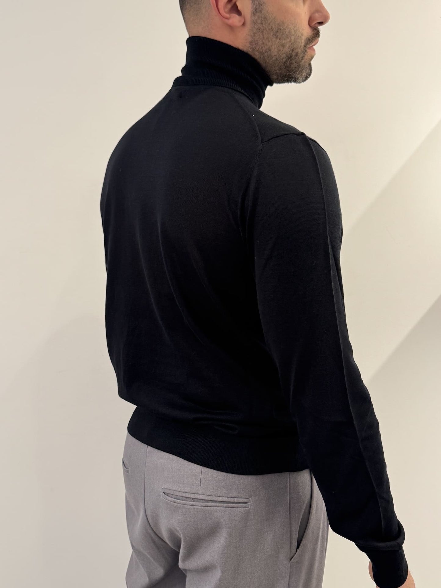 Dolcevita Out/Fit in misto seta black