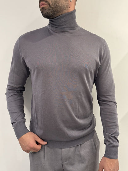 Dolcevita Out/Fit in misto seta gray