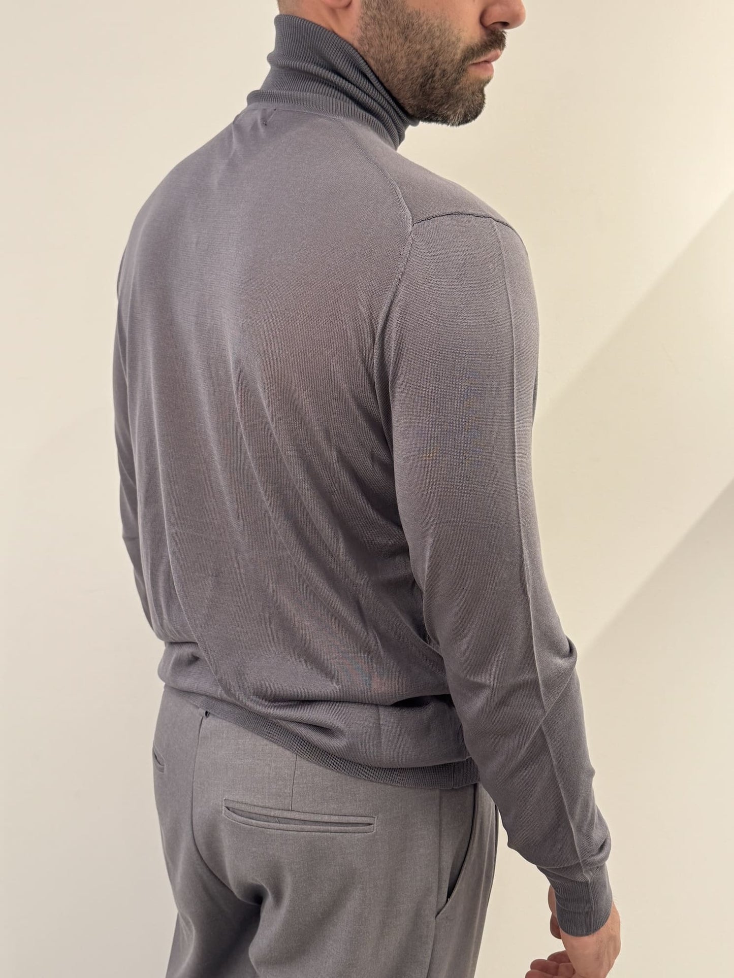 Dolcevita Out/Fit in misto seta gray