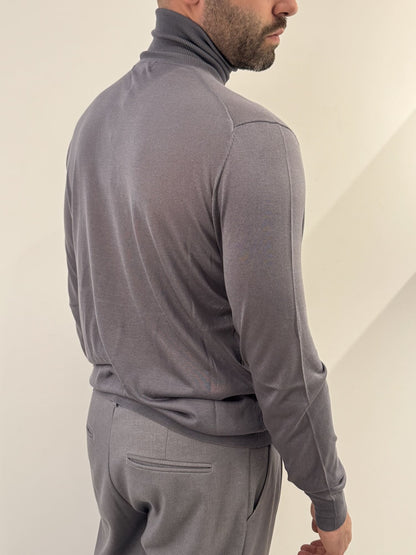 Dolcevita Out/Fit in misto seta gray