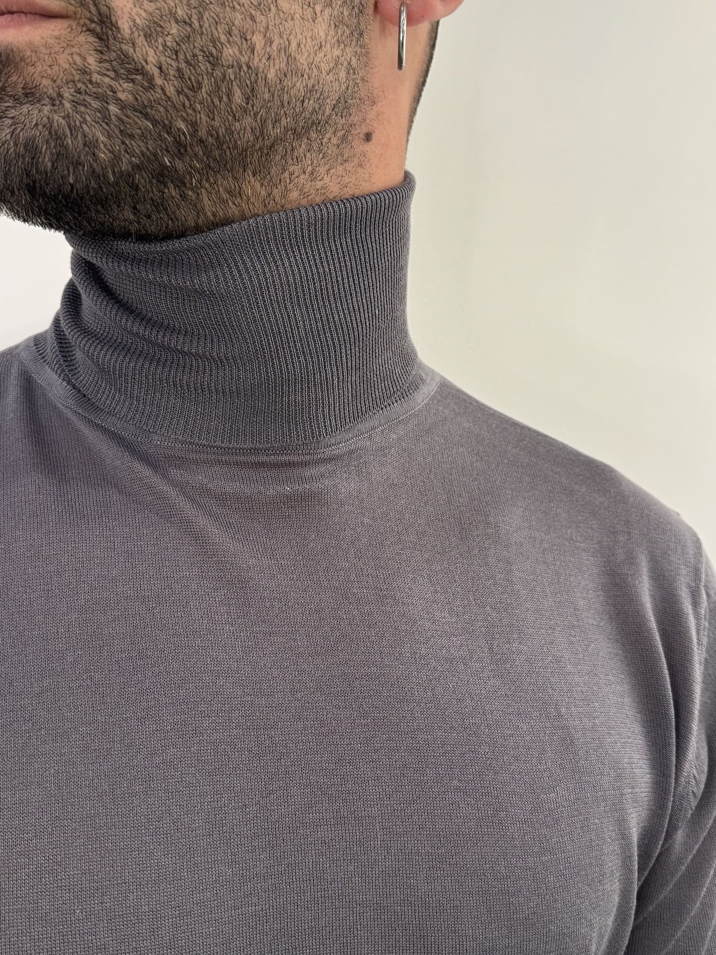 Dolcevita Out/Fit in misto seta gray