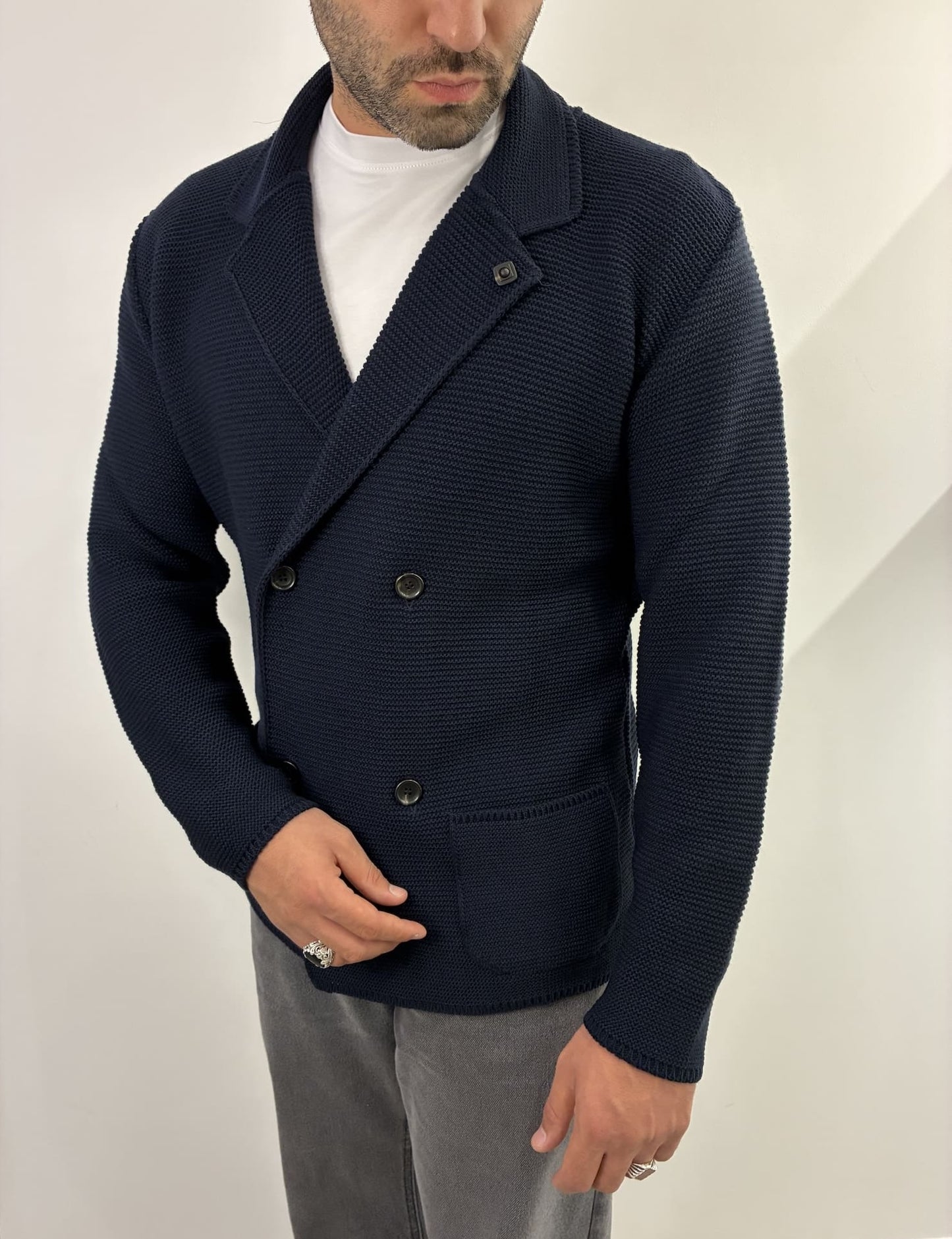 Cardigan Out/Fit doppio petto