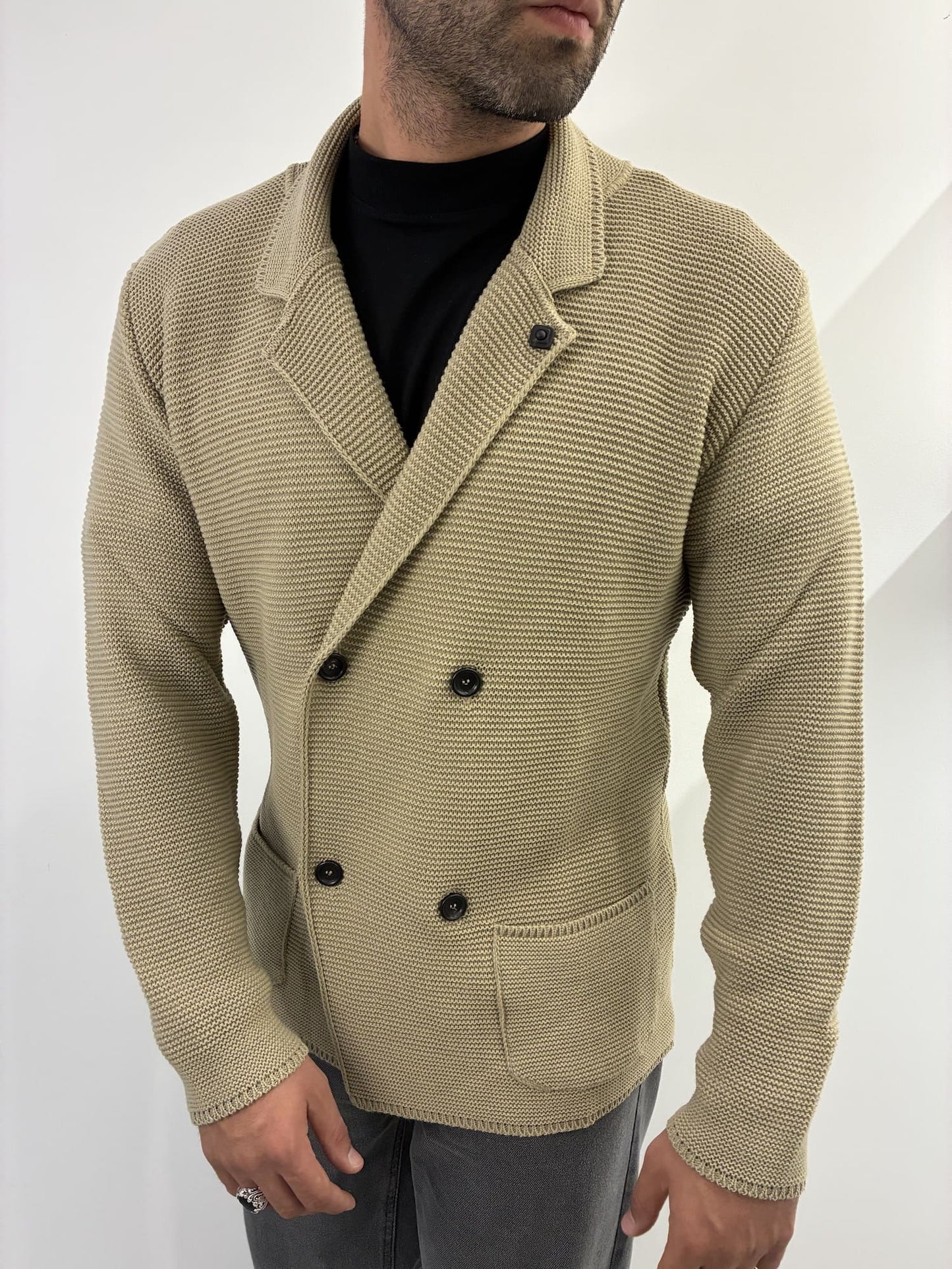 Cardigan Out/Fit doppio petto