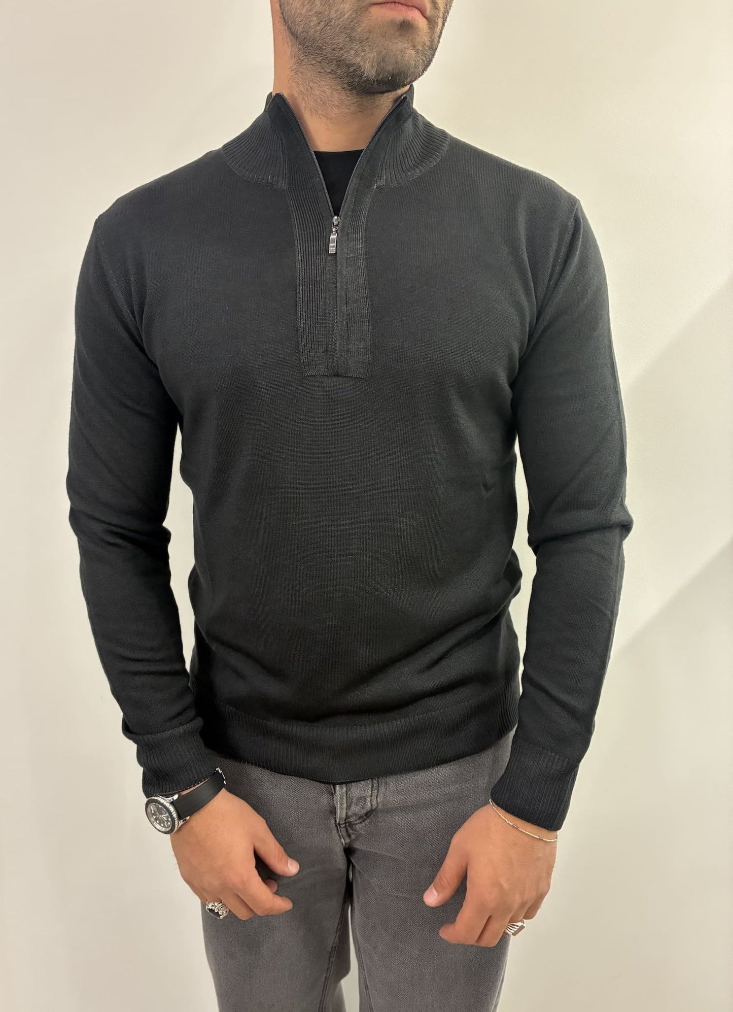 Maglioncino Out/Fit con mezza zip