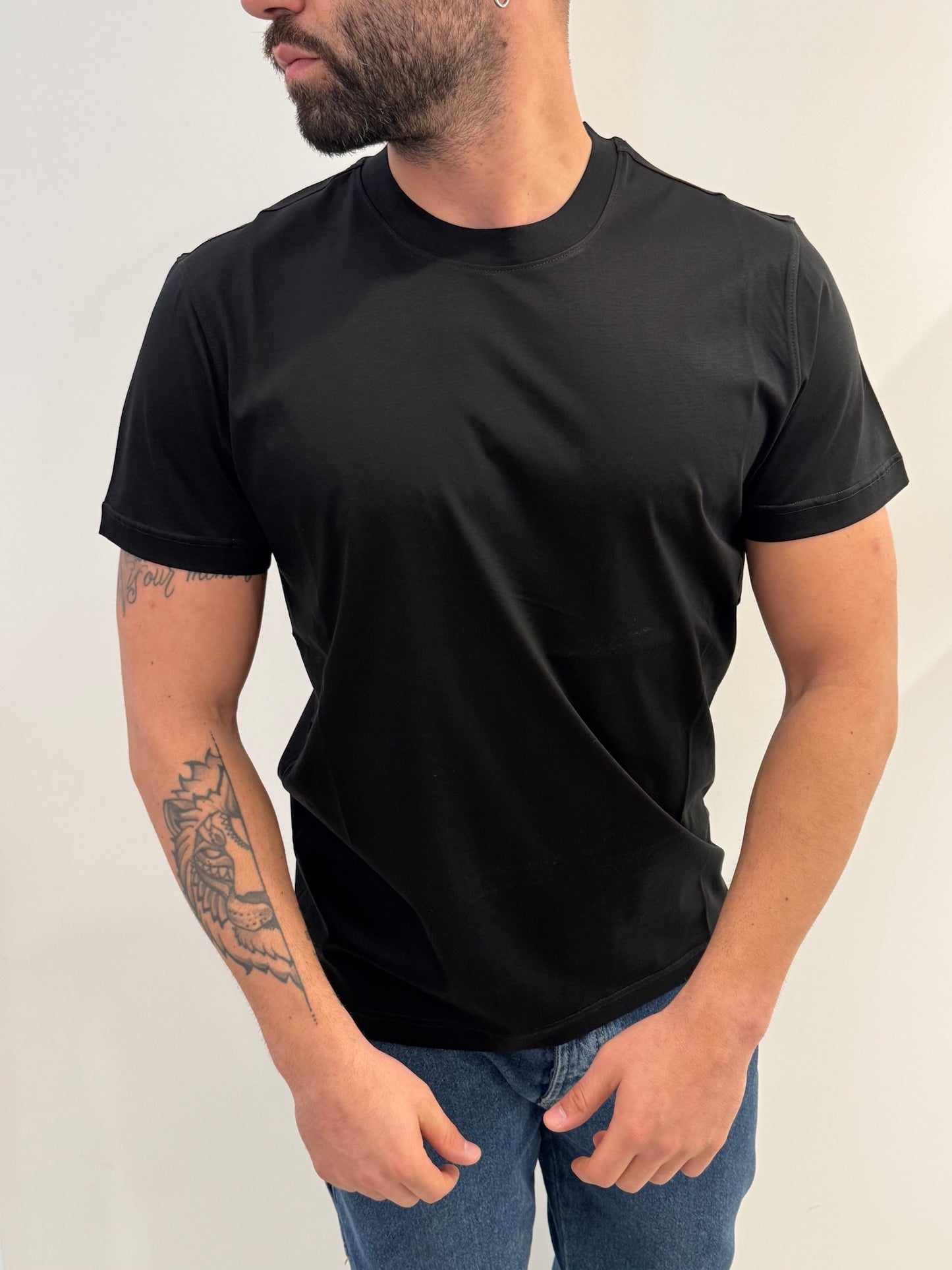 T-shirt Out/Fit in filo di scozia