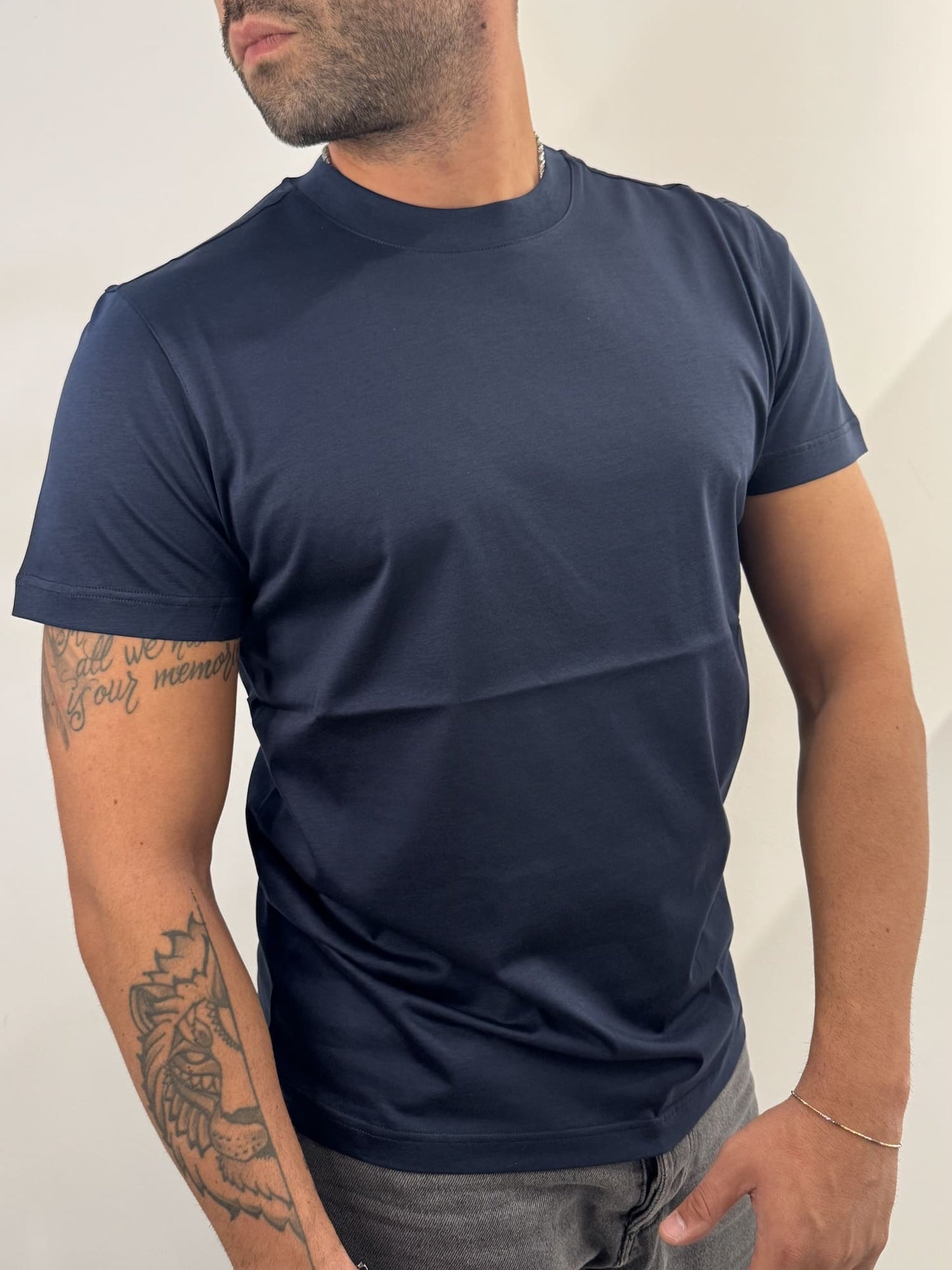 T-shirt Out/Fit in filo di scozia
