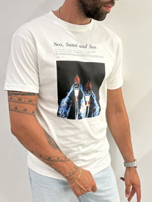 T-shirt Out/Fit con stampa