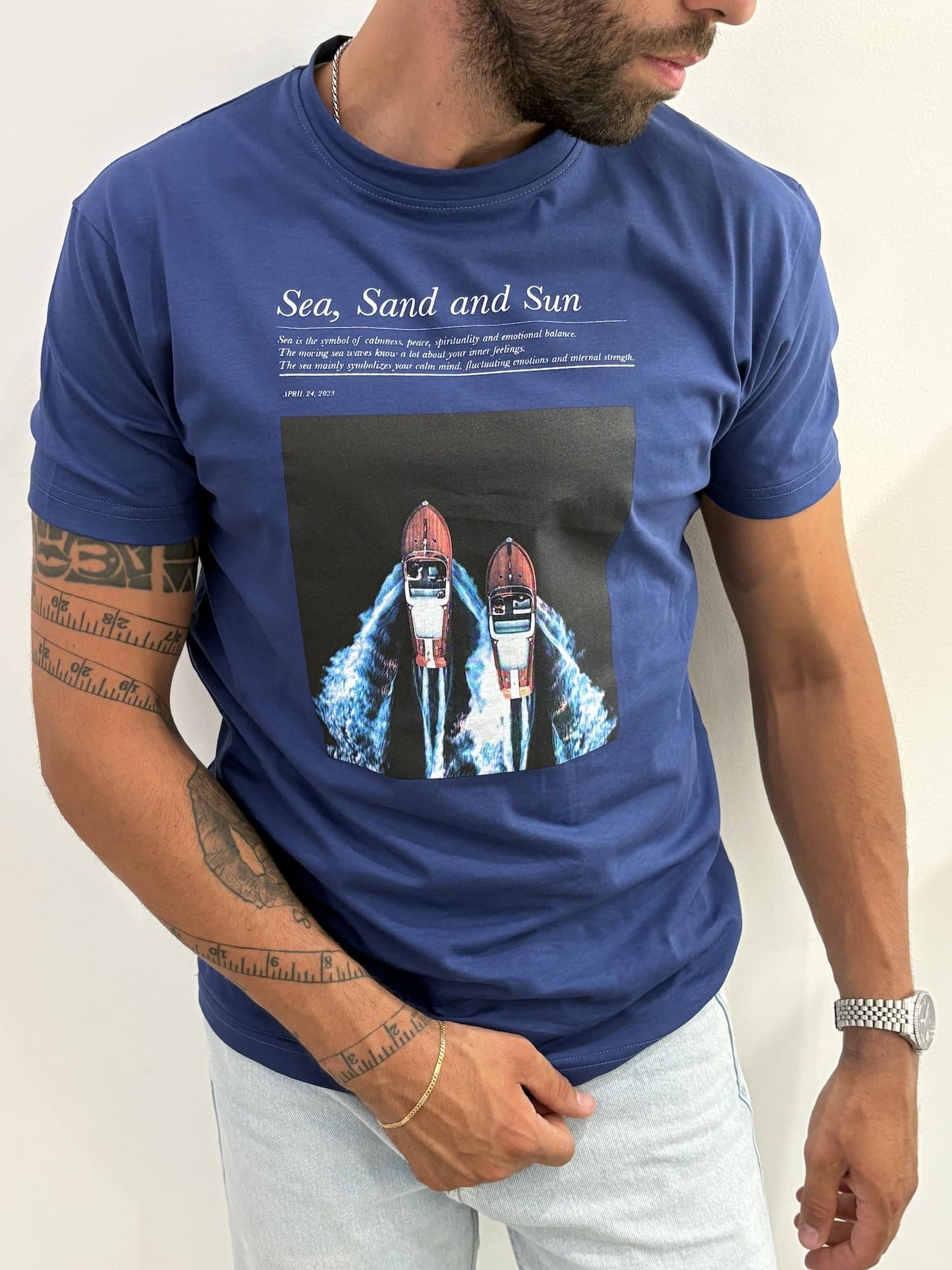 T-shirt Out/Fit con stampa