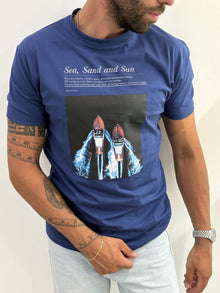 T-shirt Out/Fit con stampa