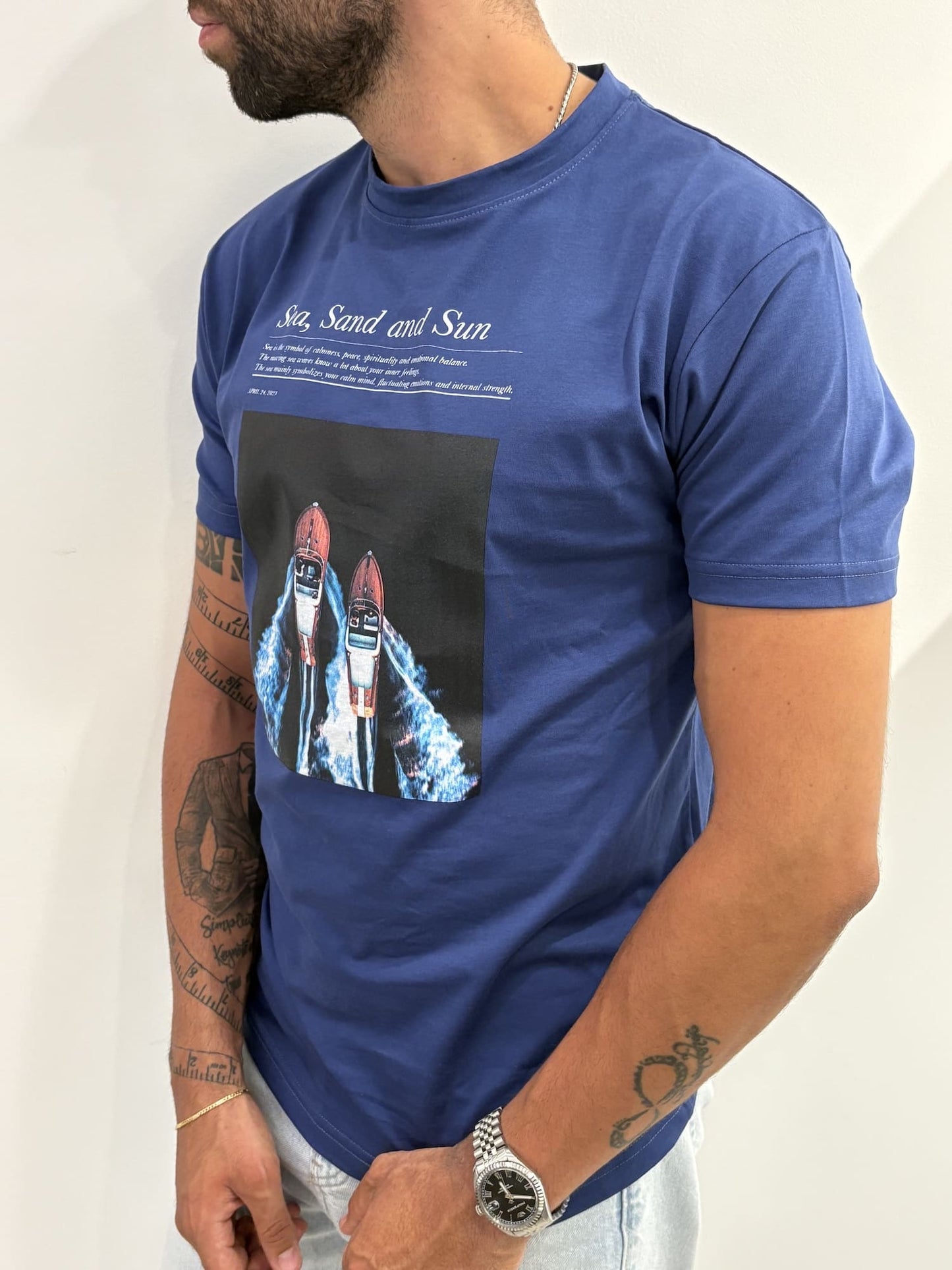 T-shirt Out/Fit con stampa