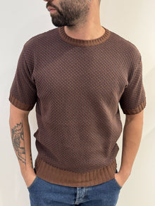 T-shirt in maglia tramata